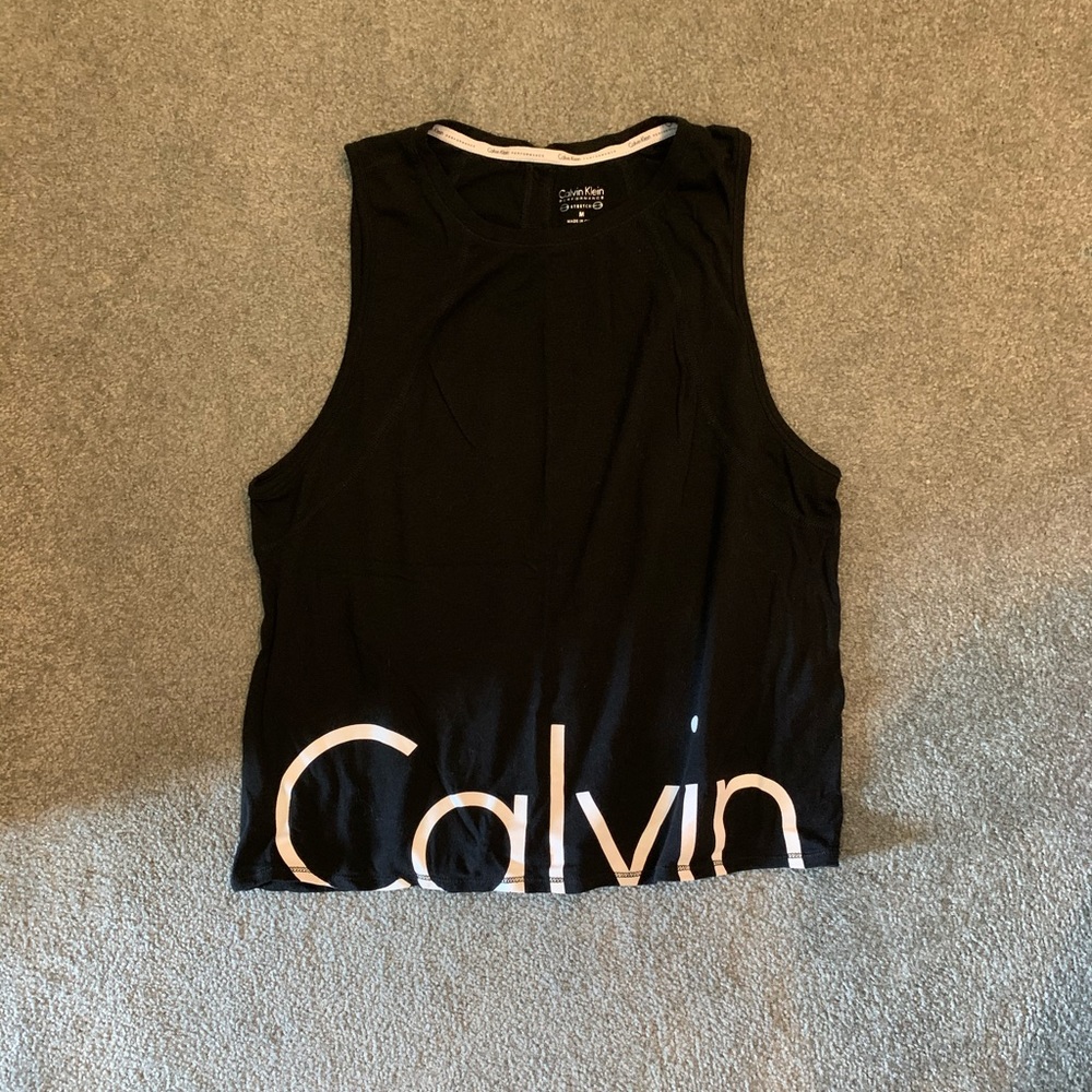 Black Calvin Klein tank top